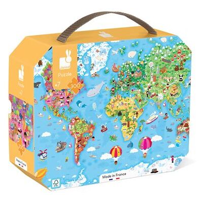 Janod Monde 300-delige puzzel Janod Monde 300-delige puzzel