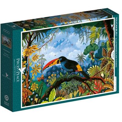 Alize Stukjes & Vrede Blauwe Toekan Puzzel 1000 Stukjes Alize Stukjes & Vrede Blauwe Toekan Puzzel 1000 Stukjes