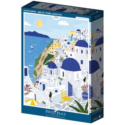 Alize Stukjes & Vrede Santorini Puzzel 500 Stukjes Alize Stukjes & Vrede Santorini Puzzel 500 Stukjes