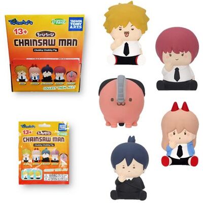 Tomy Twinchees Chainsaw Man Chubby Chubby Figuur Willekeurig Versie Tomy Twinchees Chainsaw Man Chubby Chubby Figuur Willekeurig Versie