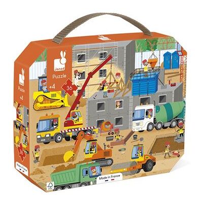 Janod Werf Kinderpuzzel 36 Stukjes - Puzzel Janod Werf Kinderpuzzel 36 Stukjes - Puzzel