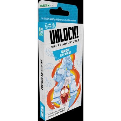 Asmodee Ontsnappingsspel Unlock Short Adventure Paniek in de keuken Asmodee Ontsnappingsspel Unlock Short Adventure Paniek in de keuken