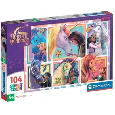 Clementoni Unicorn Academy Puzzel 104 stukjes Clementoni Unicorn Academy Puzzel 104 stukjes