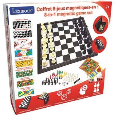 Magnetisch bordspel Lexibook 8 spellen in 1 Magnetisch bordspel Lexibook 8 spellen in 1