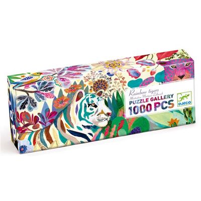 Kinderpuzzel Djeco Regenboogtijgers 1000 Stukjes - Puzzel Kinderpuzzel Djeco Regenboogtijgers 1000 Stukjes - Puzzel