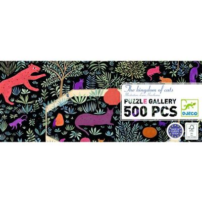 Djeco The Kingdom Of Cats Puzzel 500 Stukjes - Puzzel Djeco The Kingdom Of Cats Puzzel 500 Stukjes - Puzzel