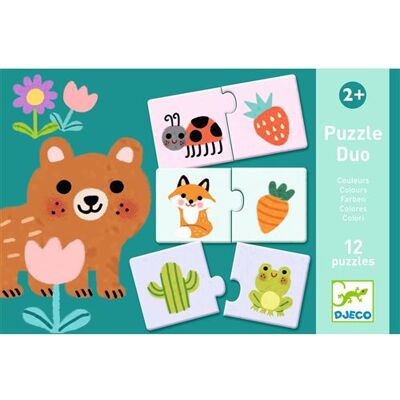 Djeco Duo Kleuren Puzzel - Educatieve En Elektronische Spelen Djeco Duo Kleuren Puzzel - Educatieve En Elektronische Spelen
