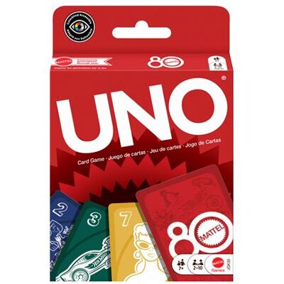 Mattel Kaartsspel Uno 80TH Ruby Red Mattel Mattel Kaartsspel Uno 80TH Ruby Red Mattel