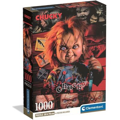Clementoni Horror Movies - Chucky (compact Box 10000 Stukjes) - Puzzel Clementoni Horror Movies - Chucky (compact Box 10000 Stukjes) - Puzzel