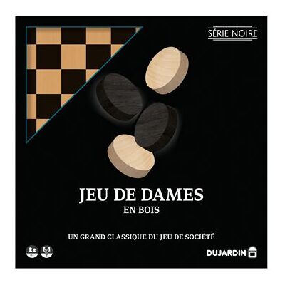 Dujardin Gezelschapsspel Série noire Dames plateau Franstalige Versie Dujardin Gezelschapsspel Série noire Dames plateau Franstalige Versie