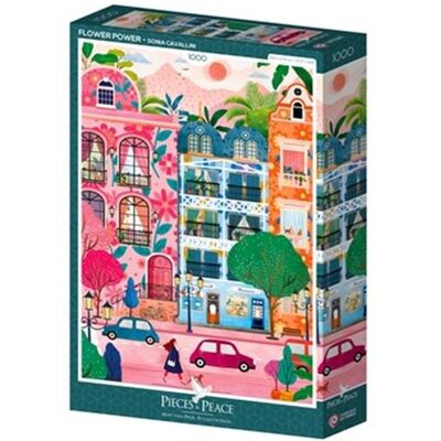 Alize Pieces & Peace Flower Power Puzzel 1000 Stukjes - Puzzel Alize Pieces & Peace Flower Power Puzzel 1000 Stukjes - Puzzel