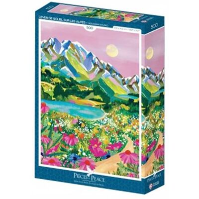 Alize Pieces & Peace Zonsopgang boven de Alpen Puzzel 500 stukjes Alize Pieces & Peace Zonsopgang boven de Alpen Puzzel 500 stukjes