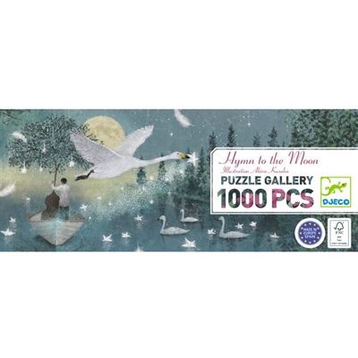 Djeco Hymn To The Moon Puzzel 1000 Stukjes - Puzzel Djeco Hymn To The Moon Puzzel 1000 Stukjes - Puzzel