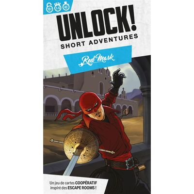 Asmodee Ontsnappingsspel Unlock Short Adventures Red Mask Asmodee Ontsnappingsspel Unlock Short Adventures Red Mask