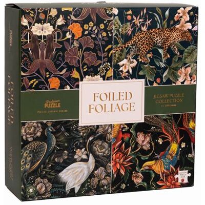 Professor Puzzle Foiled Foliage Puzzels 4 x 1000 stukjes Professor Puzzle Foiled Foliage Puzzels 4 x 1000 stukjes