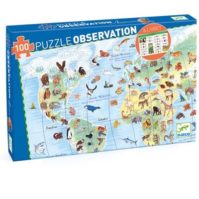 Djeco De Dieren Van De Wereld Puzzel 100 Stukjes - Puzzel Djeco De Dieren Van De Wereld Puzzel 100 Stukjes - Puzzel