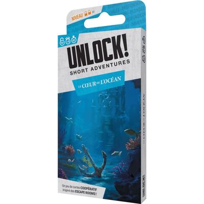 Asmodee Escape game Unlock! Short 12 Le cœur de l'océan Franstalige Versie Asmodee Escape game Unlock! Short 12 Le cœur de l'océan Franstalige Versie