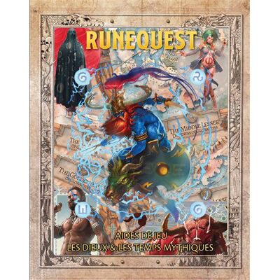 Asmodee Rollenspel RuneQuest Spelhulp Les Dieux & Les Temps Mythiques Franstalige Versie Asmodee Rollenspel RuneQuest Spelhulp Les Dieux & Les Temps Mythiques Franstalige Versie