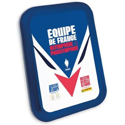 Panini Pocket blik met 10 sleeves en 2 EL kaarten Olympische Spelen 2024 Panini Pocket blik met 10 sleeves en 2 EL kaarten Olympische Spelen 2024