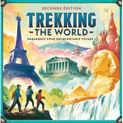 Strategiespel Asmodee Trekking the World Franstalige Versie Strategiespel Asmodee Trekking the World Franstalige Versie