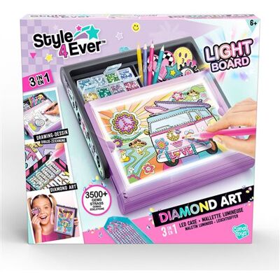 Canal Toys Creatief spel Diamant'art 3 in 1 LED behuizing Canal Toys Creatief spel Diamant'art 3 in 1 LED behuizing