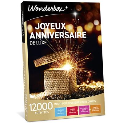 Cadeaubox Wonderbox Joyeux Anniversaire De Luxe - Fr - Cadeauboxen Cadeaubox Wonderbox Joyeux Anniversaire De Luxe - Fr - Cadeauboxen