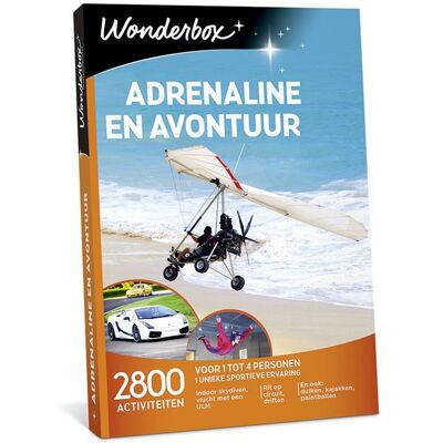 Cadeaubox Wonderbox Adrenaline En Avontuur - NL Cadeaubox Wonderbox Adrenaline En Avontuur - NL