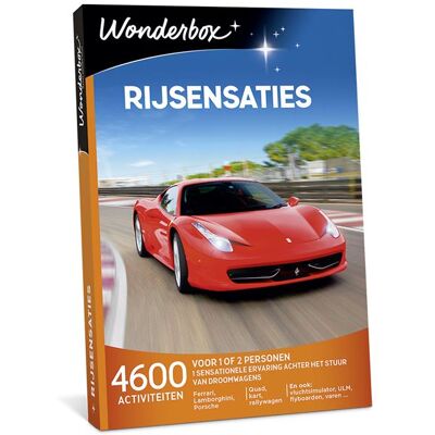 Cadeaubox Wonderbox Rijsensaties - NL Cadeaubox Wonderbox Rijsensaties - NL