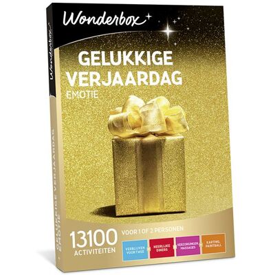 Cadeaubox Wonderbox Gelukkige Verjaardag - Emotie - Nl - Cadeauboxen Cadeaubox Wonderbox Gelukkige Verjaardag - Emotie - Nl - Cadeauboxen