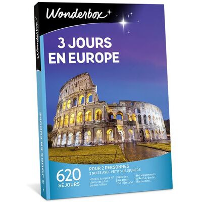 Cadeaubox Wonderbox 3 Jours En Europe - Fr - Cadeauboxen Cadeaubox Wonderbox 3 Jours En Europe - Fr - Cadeauboxen