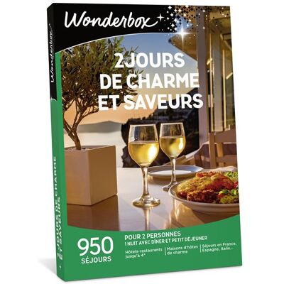 Cadeaubox Wonderbox 2 Jours De Charme Et Saveurs FR Cadeaubox Wonderbox 2 Jours De Charme Et Saveurs FR