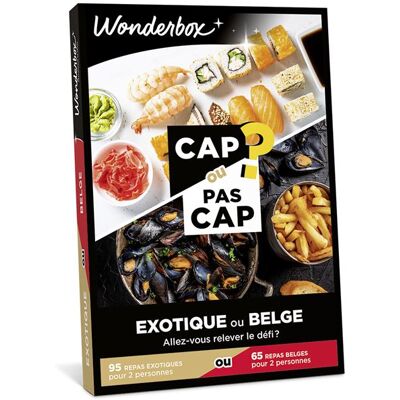 Cadeaubox Wonderbox Cap ou pas Cap - Exotique ou Belge - FR Cadeaubox Wonderbox Cap ou pas Cap - Exotique ou Belge - FR