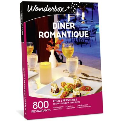 Cadeaubox Wonderbox Dîner Romantique FR Cadeaubox Wonderbox Dîner Romantique FR