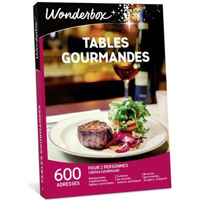 Cadeaubox Wonderbox Tables Gourmandes FR Cadeaubox Wonderbox Tables Gourmandes FR