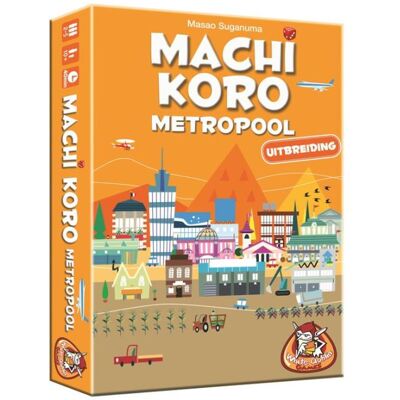 White Goblin Games Gezelschapsspel Machi Koro Uitbreiding - Metropool White Goblin Games Gezelschapsspel Machi Koro Uitbreiding - Metropool