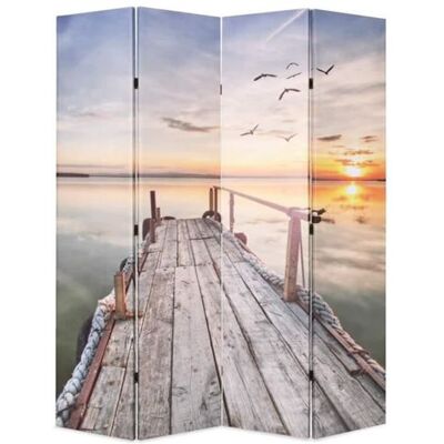 vidaXL Cloison de Séparation Pliable 160x170 cm Lac Ecran Séparation Paravent vidaXL Cloison de Séparation Pliable 160x170 cm Lac Ecran Séparation Paravent