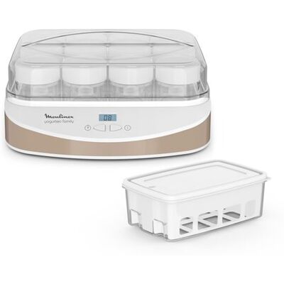 Yoghurtmaker Moulinex Yogurteo Family 12 potten YG233A10 21 W Wit Yoghurtmaker Moulinex Yogurteo Family 12 potten YG233A10 21 W Wit