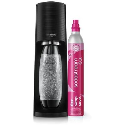 Sodastream Frisdrank- en bruiswatermachine Pack Terra Black met 1 cilinder Sodastream Frisdrank- en bruiswatermachine Pack Terra Black met 1 cilinder