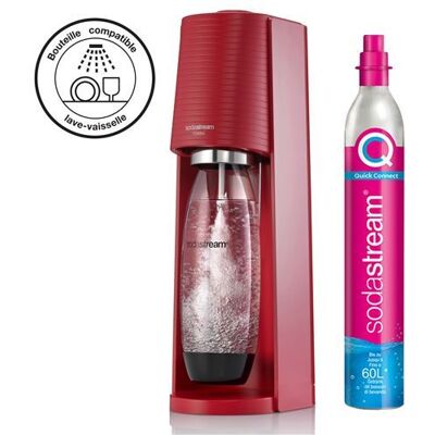 Sodastream Soda en bruiswatermachine Terra Rouge met 1 cilinder en 1 fles Sodastream Soda en bruiswatermachine Terra Rouge met 1 cilinder en 1 fles