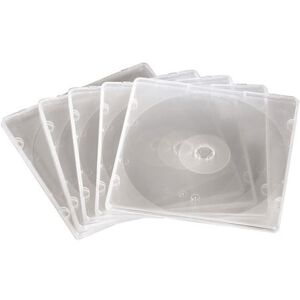 Hama Slim CD Box - Slim jewel case om CD in te bergen -capaciteit: 1 CD - transparant (pak van 20) Hama Slim CD Box - Slim jewel case om CD in te bergen -capaciteit: 1 CD - transparant (pak van 20)