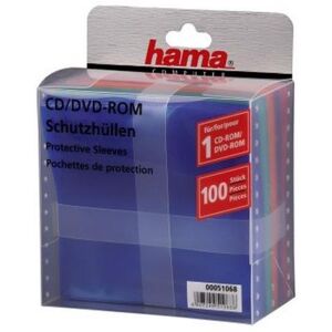 Hama - CD/DVD-hoes - blauw, rood, groen, oranje, violet (pak van 100) Hama - CD/DVD-hoes - blauw, rood, groen, oranje, violet (pak van 100)