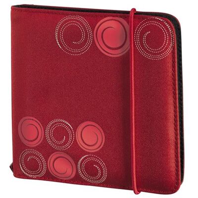 Hama CD/DVD Nylon Wallet "Up to Fashion" 24 - Portefeuille voor CD/DVD-schijven - 24 schijven - nylon - rood Hama CD/DVD Nylon Wallet "Up to Fashion" 24 - Portefeuille voor CD/DVD-schijven - 24 schijven - nylon - rood