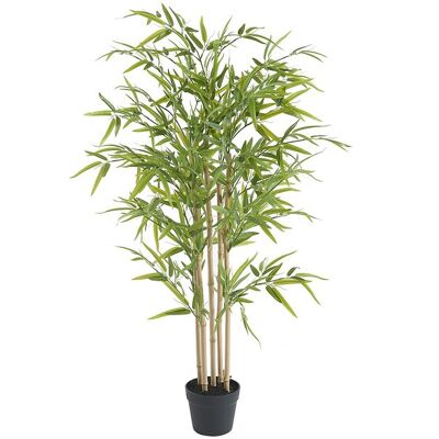 Unique Artificiële bamboeboom - H122 cm - Groen - BAMBOUSERAIE - Groen Unique Artificiële bamboeboom - H122 cm - Groen - BAMBOUSERAIE - Groen
