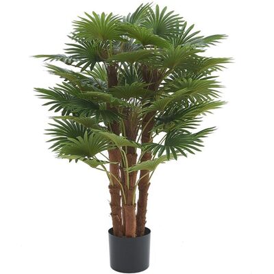 Unique Artificiële palm - H93 cm - Groen - RHAPIS - Groen Unique Artificiële palm - H93 cm - Groen - RHAPIS - Groen