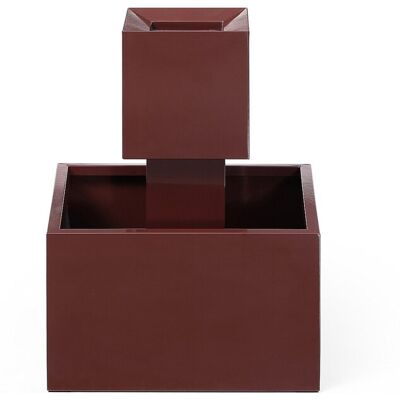 Unique Buitenfontein in roestvrij staal met led - H 65 cm - Terracotta - CARDINA - Terracotta Unique Buitenfontein in roestvrij staal met led - H 65 cm - Terracotta - CARDINA - Terracotta