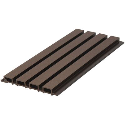 Unique Wandpaneel van composiethout - Pack van 5,12 m² - natuurlijk donker - CORNIO - Natuurlijk donker Unique Wandpaneel van composiethout - Pack van 5,12 m² - natuurlijk donker - CORNIO - Natuurlijk donker