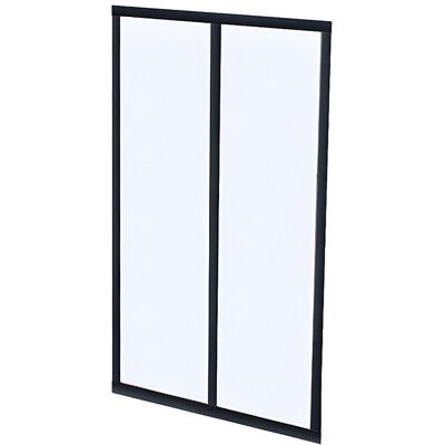 Unique Glazen binnenraam BAYVIEW van alumimium met zwarte poedercoating - 60 x 130 cm - Zwart Unique Glazen binnenraam BAYVIEW van alumimium met zwarte poedercoating - 60 x 130 cm - Zwart