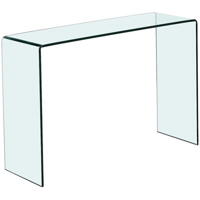 Unique Consoletafel van gebogen gehard glas - Transparant - ALONZO - Transparant Unique Consoletafel van gebogen gehard glas - Transparant - ALONZO - Transparant