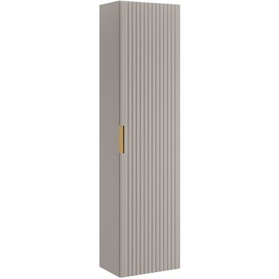 Unique Zwevend badkamerkolom - Geribbeld beige - H140 cm - ZEVARA - Beige Unique Zwevend badkamerkolom - Geribbeld beige - H140 cm - ZEVARA - Beige