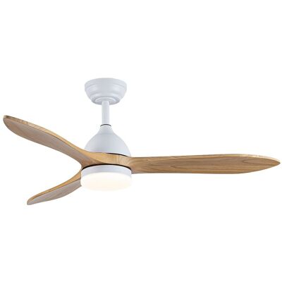 Unique Plafondventilator met verlichting - B 122 cm - Natuurlijk paulowniahout - VENTOYA - Natuurlijk licht Unique Plafondventilator met verlichting - B 122 cm - Natuurlijk paulowniahout - VENTOYA - Natuurlijk licht